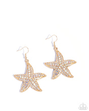 Load image into Gallery viewer, Paparazzi Starfish Spectacle - Gold Earrings
