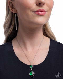 Paparazzi Daily Diamonds - Green Necklace