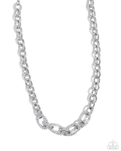 Paparazzi Boogie Bling - White Necklace