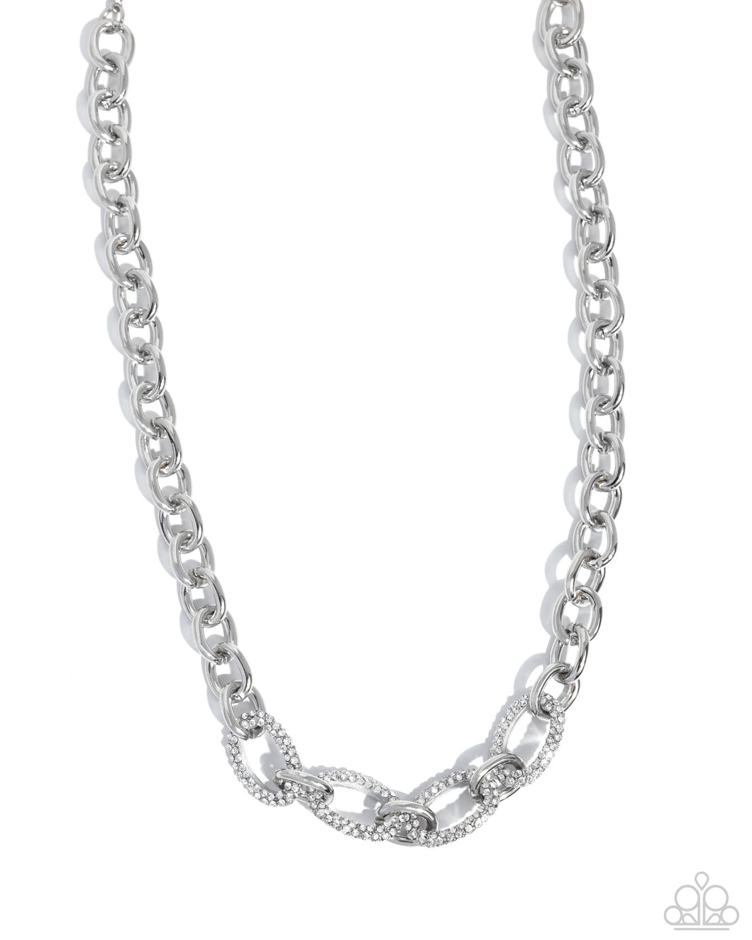 Paparazzi Boogie Bling - White Necklace