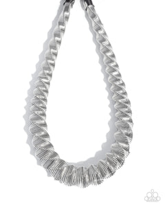 Paparazzi Candescent Coils - Silver Necklace