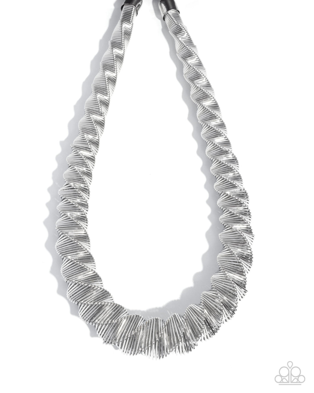 Paparazzi Candescent Coils - Silver Necklace