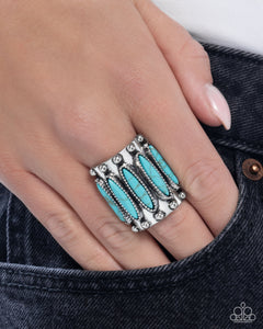 Paparazzi Southern Symmetry - Blue Ring