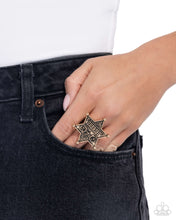 Load image into Gallery viewer, Paparazzi Sheriffs Star - Gold Ring
