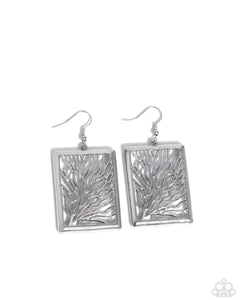 Paparazzi Textured Trial - Silver Earrings