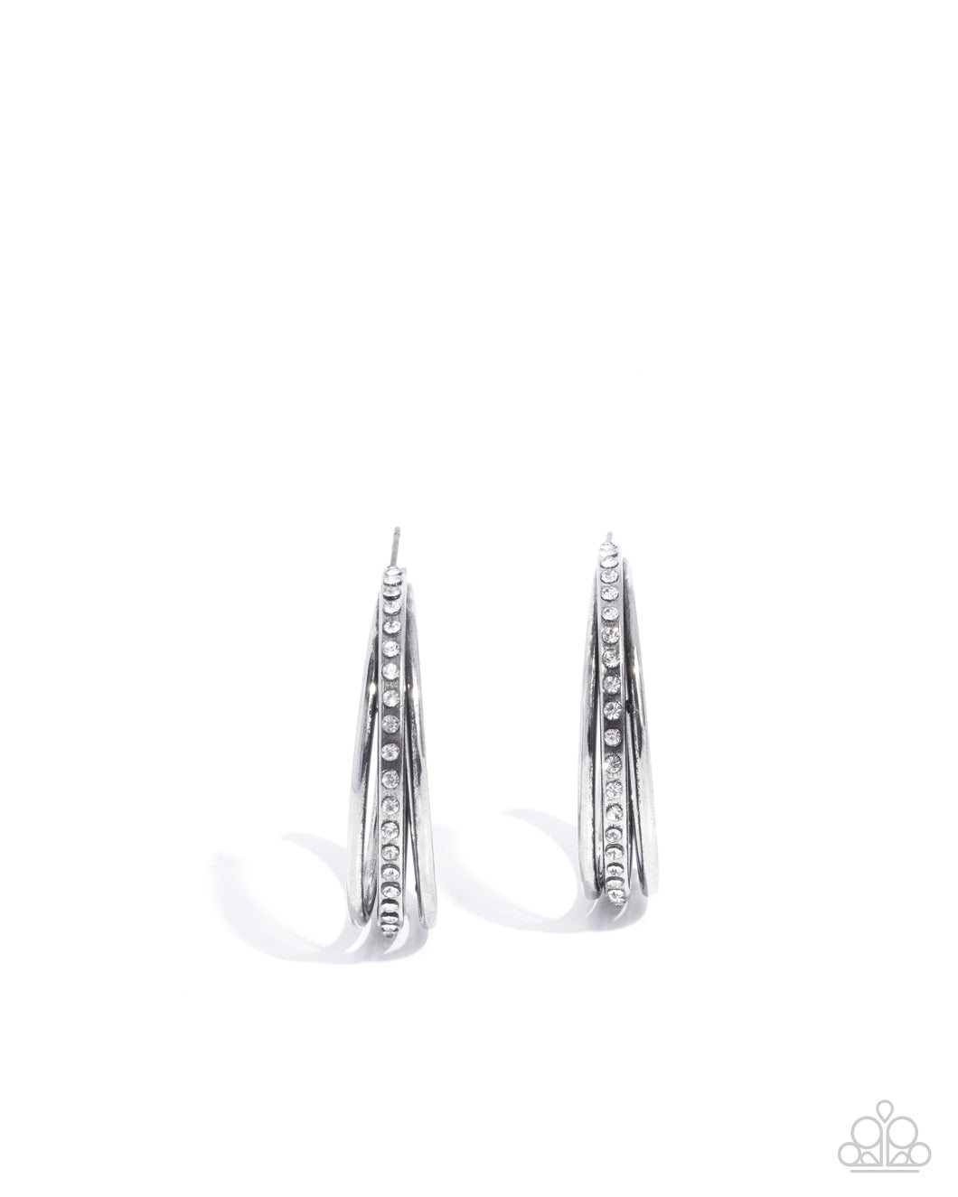 Paparazzi Commanding Culture - White Earrings