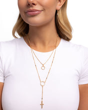 Load image into Gallery viewer, Paparazzi Faithfully Fierce - Gold Necklace

