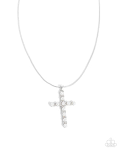 Paparazzi Holy Harmony - White Necklace