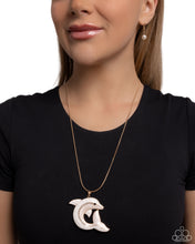 Load image into Gallery viewer, Paparazzi Dolphin Dive - Gold Necklace
