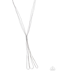 Paparazzi Threaded Transit - Silver Necklace