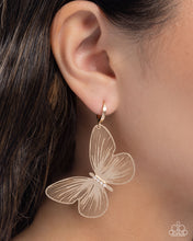 Load image into Gallery viewer, Paparazzi Fluttering Folk - Gold Earrings
