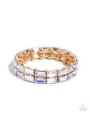 Load image into Gallery viewer, Paparazzi Symmetrical Statement - Yellow Bracelet

