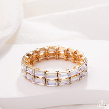 Load image into Gallery viewer, Paparazzi Symmetrical Statement - Yellow Bracelet
