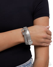 Load image into Gallery viewer, Paparazzi Belted Brilliance - White Bracelet
