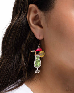 Paparazzi Delightful Daiquiri - Green Earrings