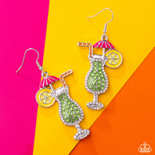 Load image into Gallery viewer, Paparazzi Delightful Daiquiri - Green Earrings
