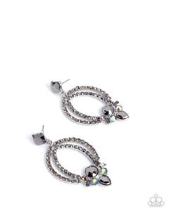 Paparazzi Karma Knockout - Silver Earrings
