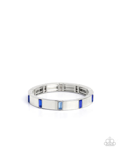 Paparazzi Glistening Gesture - Blue Bracelet