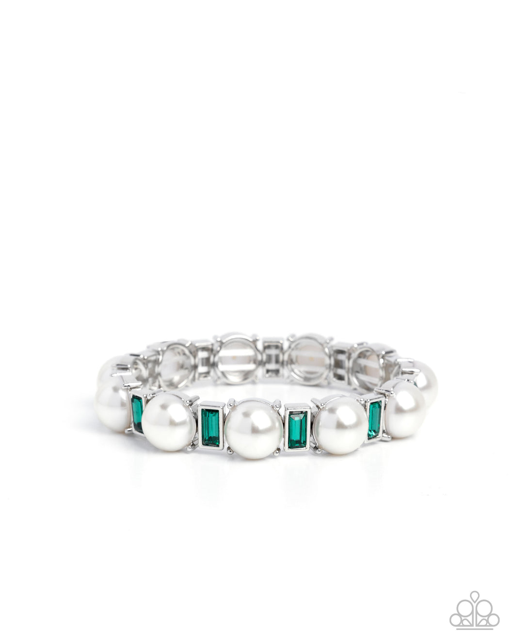 Paparazzi Pronged Palace - Green Bracelet