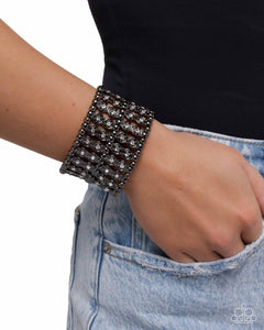 Paparazzi Stacked Significance - Black Bracelet