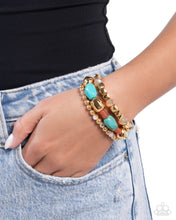Load image into Gallery viewer, Paparazzi Malibu Minimalist - Blue Bracelet
