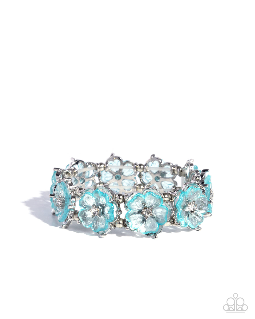 Paparazzi Floral Facility - Blue Bracelet