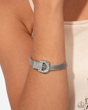 Load image into Gallery viewer, Paparazzi Boldly Buckled - White Bracelet
