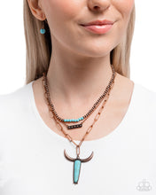 Load image into Gallery viewer, Paparazzi Longhorn Layers - Copper Necklace
