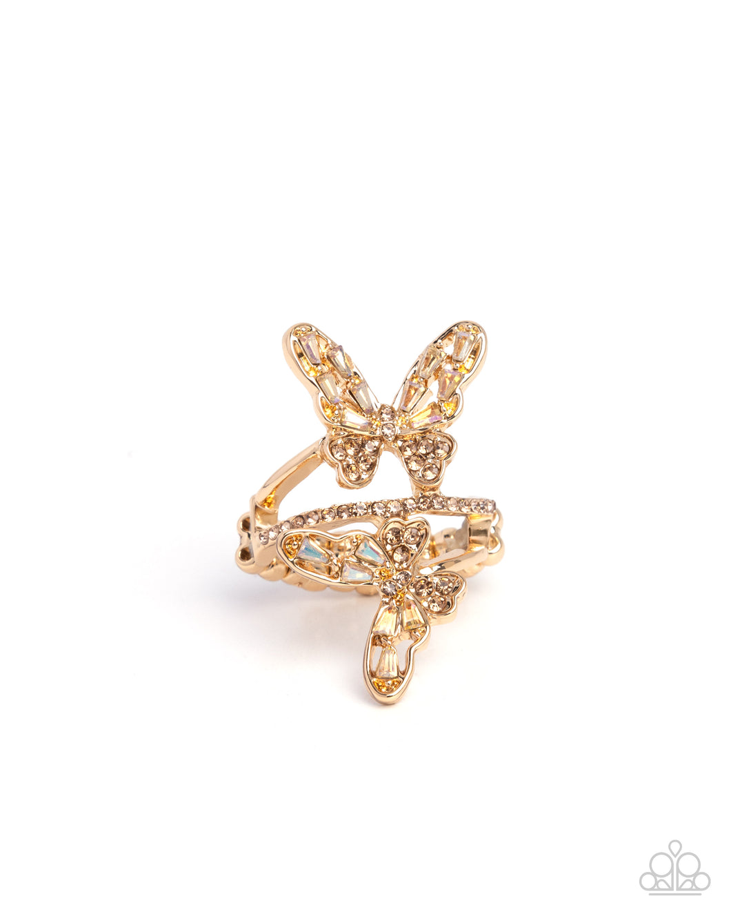 Paparazzi Fluttering Flamenco - Brown Ring