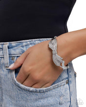 Load image into Gallery viewer, Paparazzi Blissful Bow - White Bracelet
