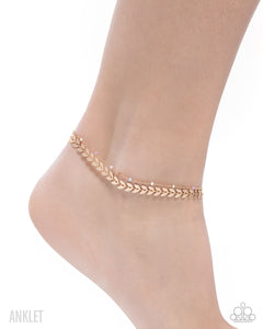 Paparazzi Actionable Anklet - Gold Ankle Bracelet