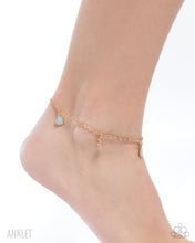 Load image into Gallery viewer, Paparazzi Coastal Celebrity - Gold Ankle Bracelet
