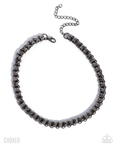 Paparazzi Double Demand - Black Necklace