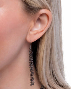 Paparazzi Double Demand - Black Necklace