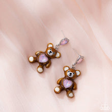 Load image into Gallery viewer, Paparazzi Traditional Teddy - Pink Earrings
