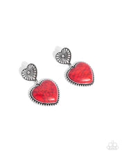 Load image into Gallery viewer, Paparazzi Rustic Reinvention - Red Earrings
