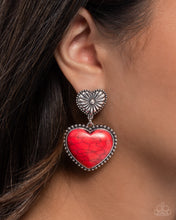 Load image into Gallery viewer, Paparazzi Rustic Reinvention - Red Earrings

