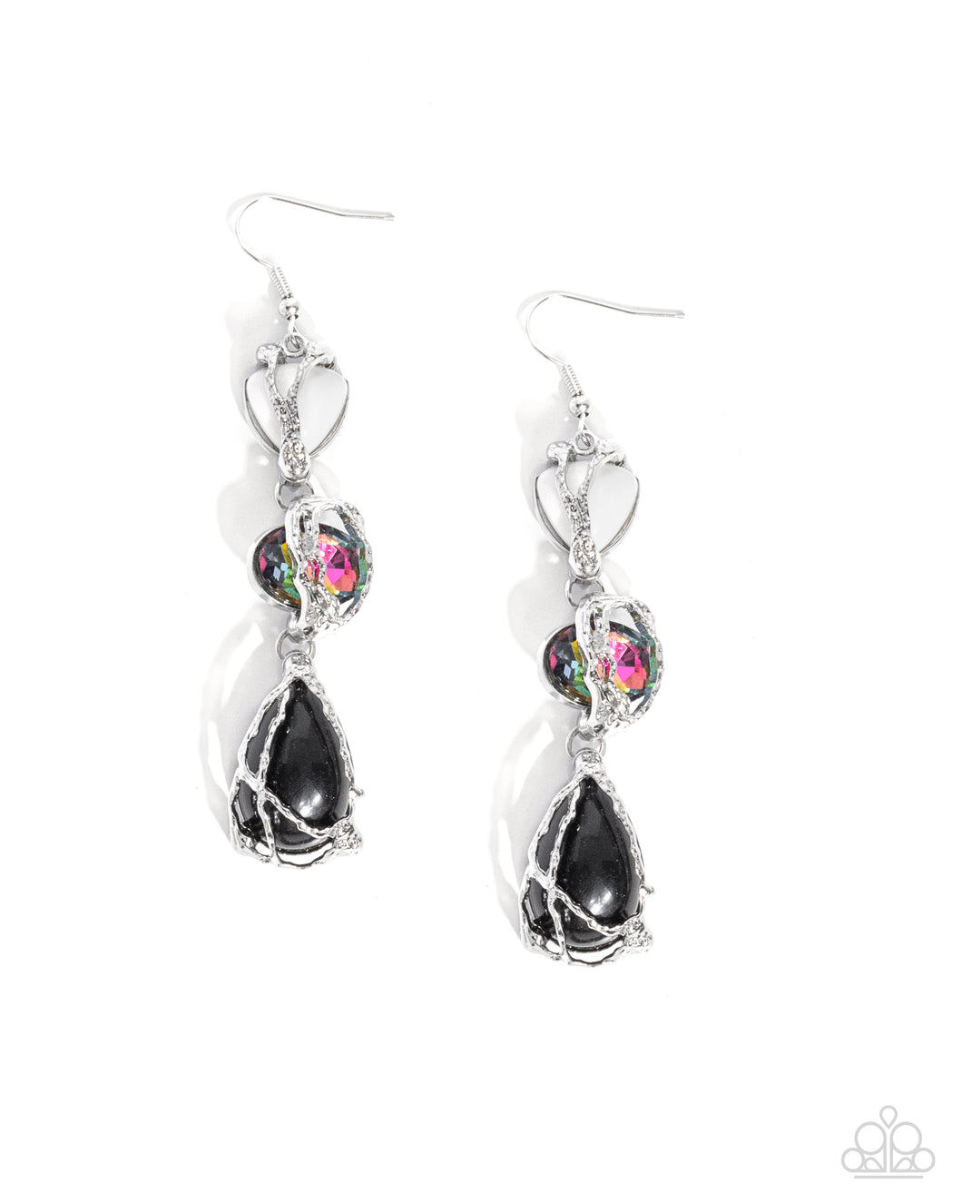 Paparazzi The Next Right Thing - Black Earrings