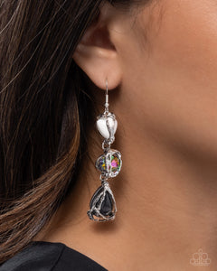 Paparazzi The Next Right Thing - Black Earrings