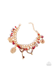 Load image into Gallery viewer, Paparazzi Queen of the Party - Red Bracelet

