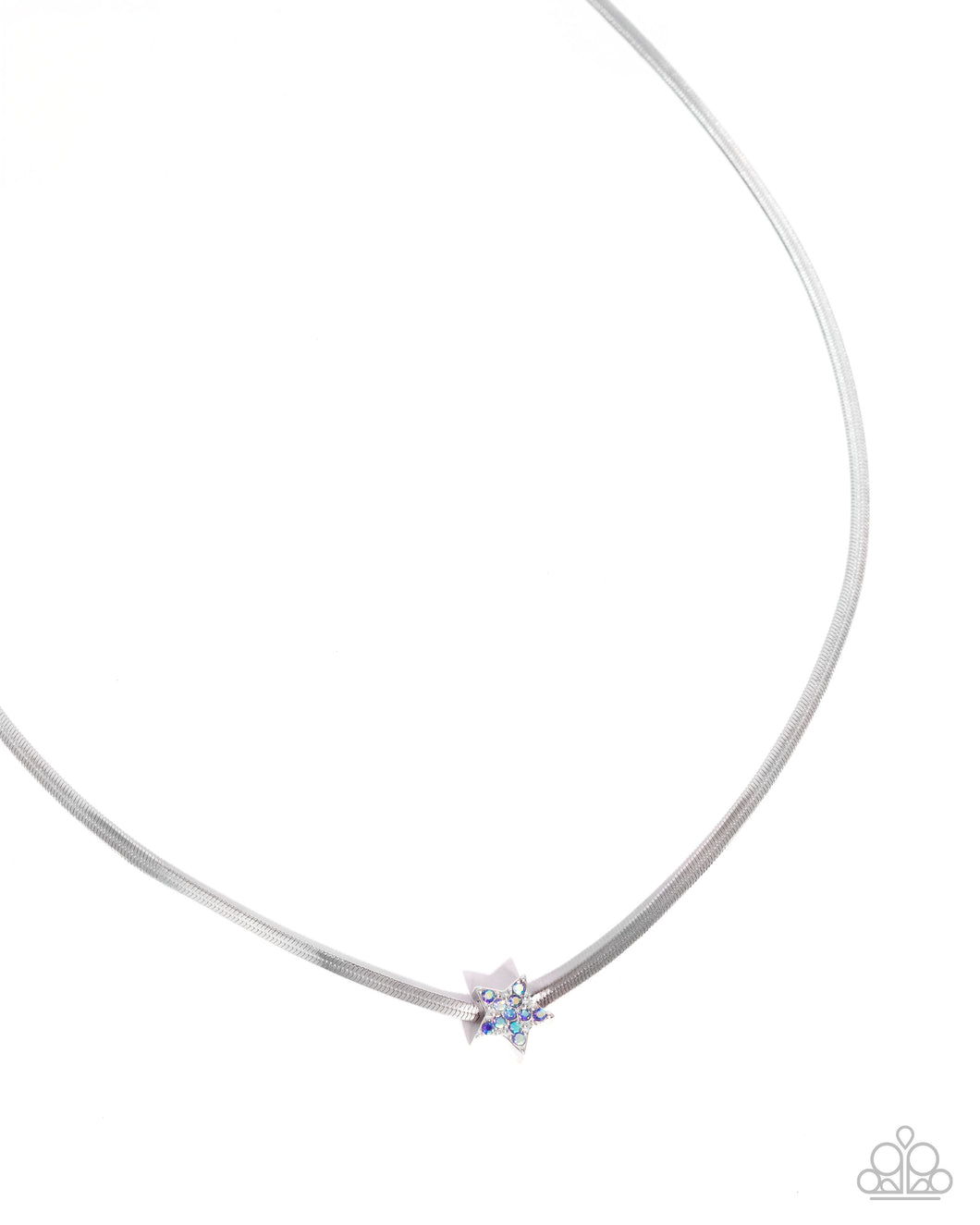 Paparazzi Straight Up Stellar - Blue Necklace