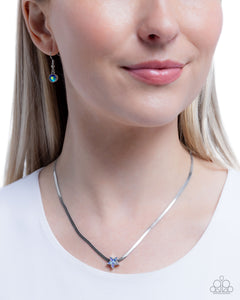 Paparazzi Straight Up Stellar - Blue Necklace