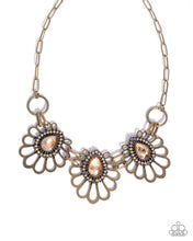 Load image into Gallery viewer, Paparazzi Teardrop Timeline - Brass Necklace
