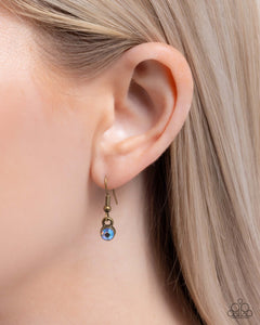 Paparazzi Teardrop Timeline - Brass Necklace