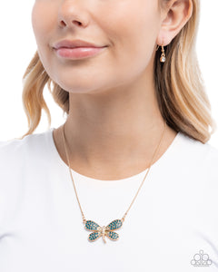 Dragonfly Direction - Gold Necklace