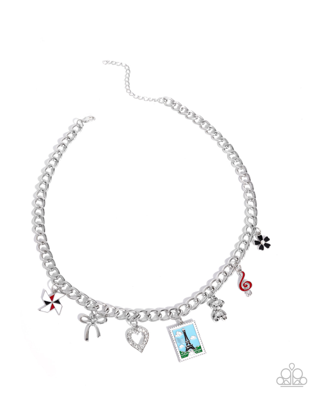 Paparazzi Parisian Pedestal - Red Necklace