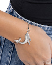 Load image into Gallery viewer, Paparazzi Whimsical Whale - Silver Bracelet
