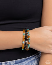 Load image into Gallery viewer, Paparazzi Santa Fe Stacks - Black Bracelet
