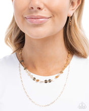 Load image into Gallery viewer, Paparazzi Dominant Discs - Gold Necklace
