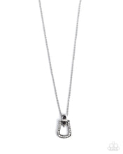 Load image into Gallery viewer, Paparazzi Sensational Stirrup - Black Necklace

